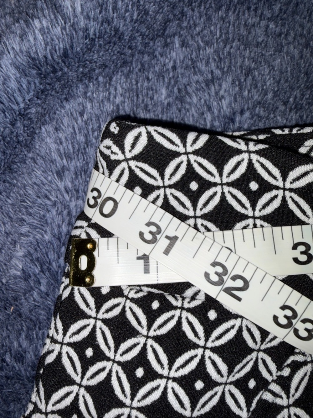 Versona Black and White Patterned Trousers - Picture 4 of 4